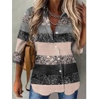 pel Printed Long-sleeve Button-down Shirt