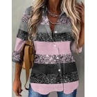 pel Printed Long-sleeve Button-down Shirt