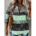 pel Printed Long-sleeve Button-down Shirt