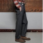 Men's Retro High Waist Striped Straight Pants