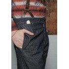 Men's Retro High Waist Striped Straight Pants