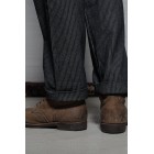 Men's Retro High Waist Striped Straight Pants