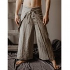 Casual Pure Colour Cotton Linen Fre Pants