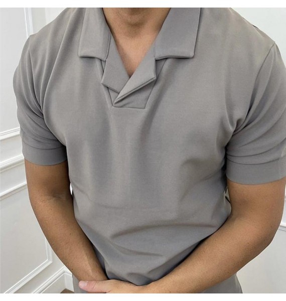 Spring  Polo Short Sleeve Top