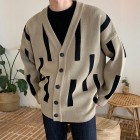 Retro Men's Simple Knitted Cardigan