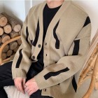 Retro Men's Simple Knitted Cardigan