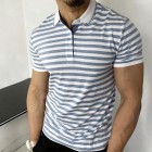 Gentleman summer striped polo shirt