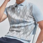 Men's Casual Knitted Short-sleeved Polo Shirt