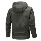 Men's Outdoor Solid Color Windproof Warm Hooded Jacket