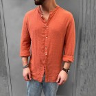 Men's Linen Solid Color Comfort Casual Shirt