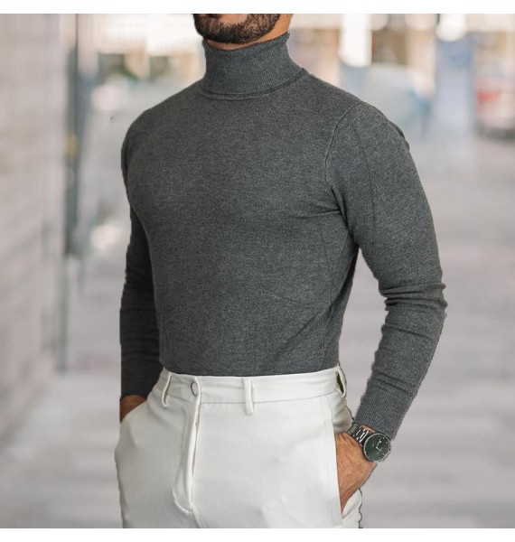 Men's Tight Casual Underwear Simple Long Sleeve Sweaters