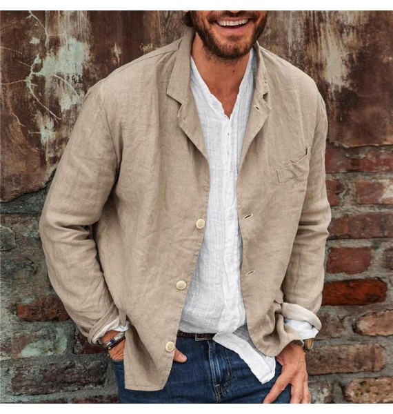 Spring And Summer Casual  Linen Suit Jacket