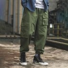 Men's  Cssic Army Green Loose Cargo Pants