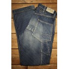 1920-1930s indigo WABASH striped retro jeans