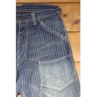 1920-1930s indigo WABASH striped retro jeans