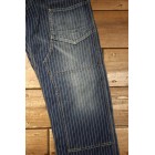 1920-1930s indigo WABASH striped retro jeans