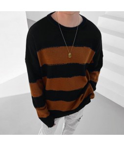 Men's Casual Fashion Striped Sweater