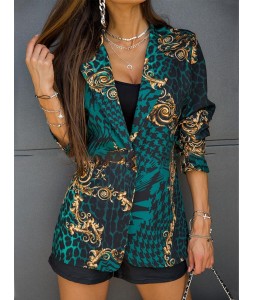 Women Fashion Trend Print Bzer