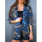 Women Fashion Trend Print Bzer