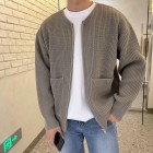 Men's Fashion Loose Casual Solid Color Sweater Cardigan