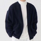 Men's Fashion Loose Casual Solid Color Sweater Cardigan