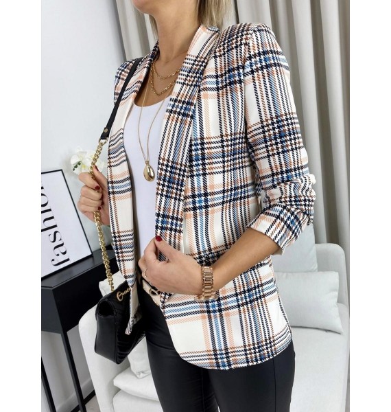 Temperament Long-sleeved Slim Printed Pid Jacket Suit