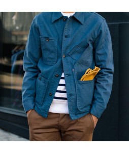 Men's Patchwork Pocket Design Casual Jacket