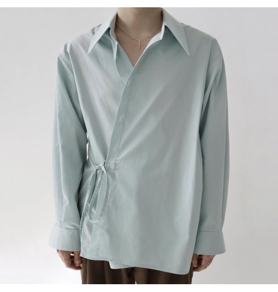 Men's Minimalist Effortless ce-Up Shirt