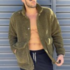 Khaki Plush Thermal Jacket