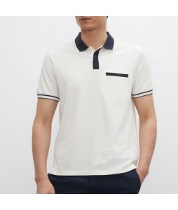 Gentleman casual simple design polo shirt