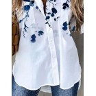 Floral Print Loose Casual Long-sleeved Blouse