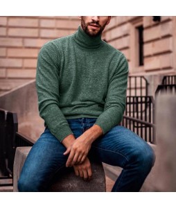 Men's Casual Long Sleeve Turtleneck Sweater