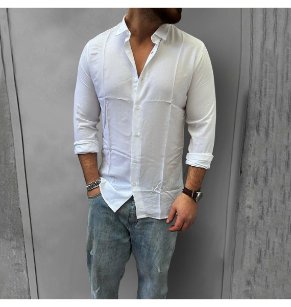 Men's Linen Solid Color Comfortable Casual Shirt