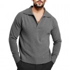 Men's Retro Stand Colr Warm Sweater