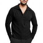 Men's Retro Stand Colr Warm Sweater