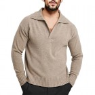 Men's Retro Stand Colr Warm Sweater