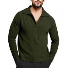 Men's Retro Stand Colr Warm Sweater