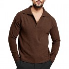 Men's Retro Stand Colr Warm Sweater