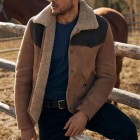 Autumn And Winter Men's Retro Outdoor Suede Jacket