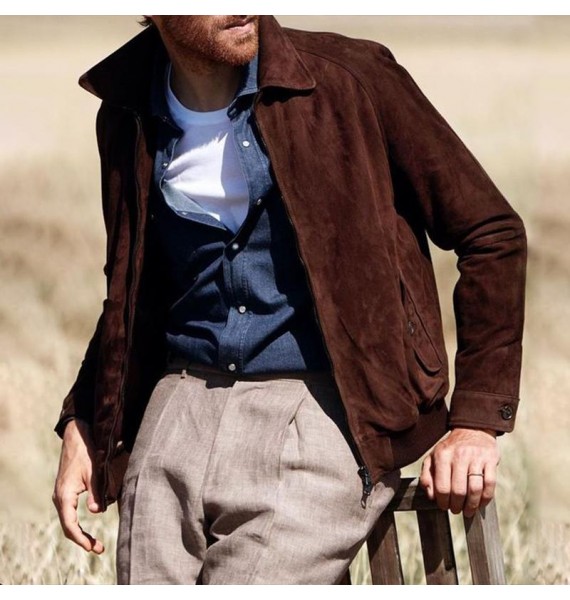 Men's Outdoor  Suede Jacket