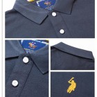 Men's pel Embroidered Casual Polo Shirt