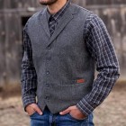 Single-breasted pel Waistcoat