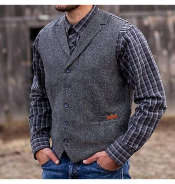 Single-breasted pel Waistcoat