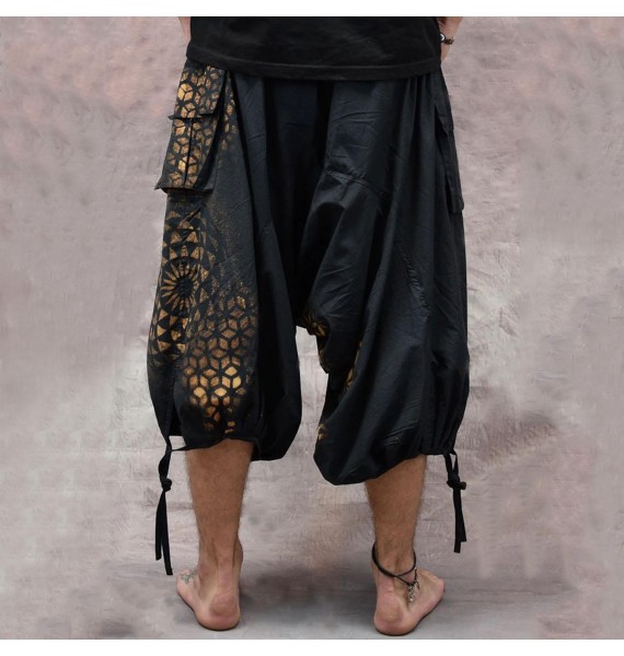 Flower Of Life Holy Hippie Psytrance Party Harem Pants