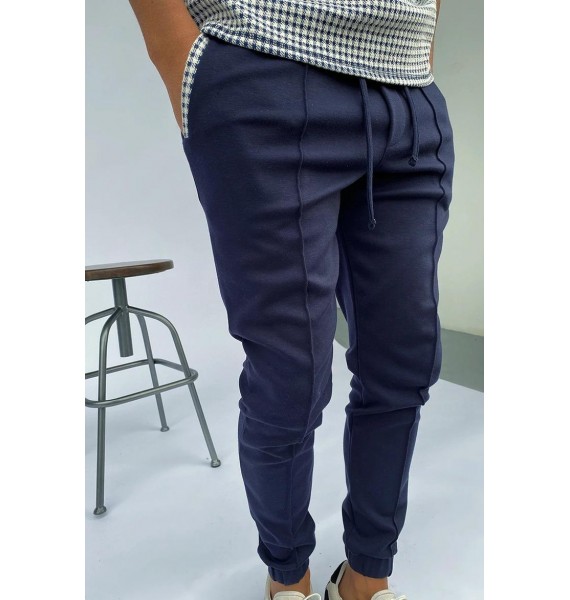 Navy Portman Slim Jogging Pants