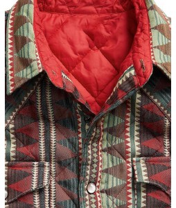 Men's  British Fashion Geometric Print Casual Jacket