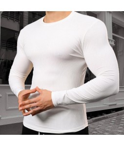 Casual Men's Solid Color Top Knit Sweater