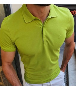 Ontario green slim fit polo shirt