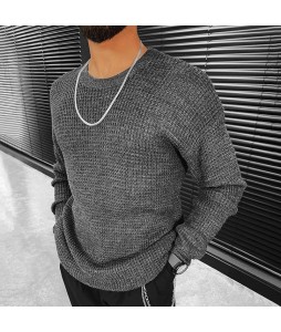 Oversized Men's Pin Casual Sweater