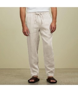 Cotton And Linen Style American Casual Basic Wild Linen Trousers